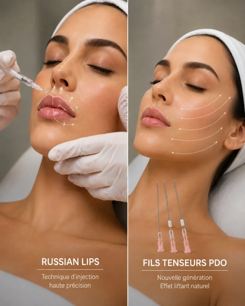 Russian Lips et fils tenseurs Dr Kammous